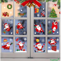 Kerst raamstickers - Set 3